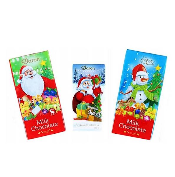 Baron czekolada mleczna świąteczna 100g