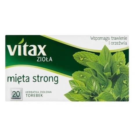 Tata Consumer Products herbata ekspresowa ziołowa Vitax Mięta Strong 20tb