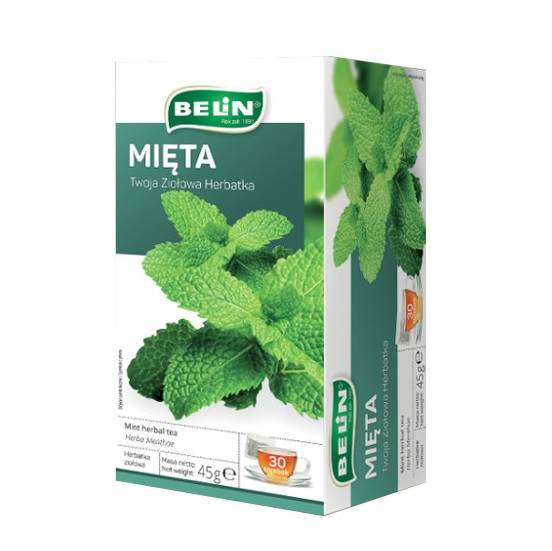 Belin herbata ekspresowa ziołowa Mięta 24tb