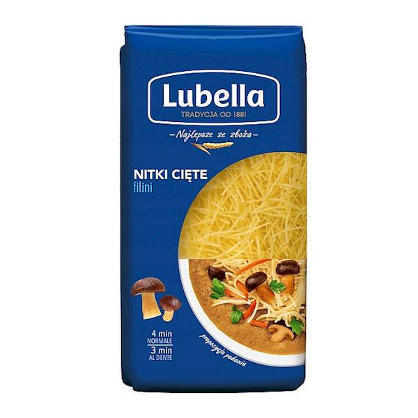 Maspex makaron pszenny Lubella Nitki Cięte / filini 400g
