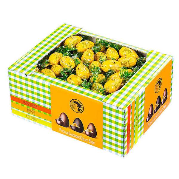 Łuczniczka cukierki wielkanocne jajka czekoladowe z nadzieniem alkoholowym Premium Chocolate Easter Eggs Advocat 2,25kg