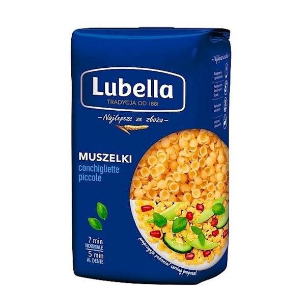 Maspex makaron pszenny Lubella Muszelki / conchigliette piccole 400g