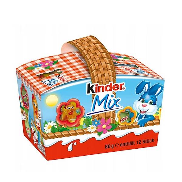 Ferrero wielkanocny zestaw słodyczy Kinder Mix Koszyczek Piknikowy 86g