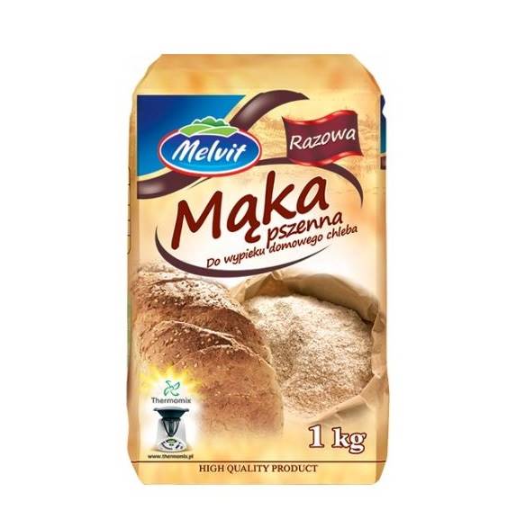 Melvit Mąka Pszenna Razowa do Wypieku Chleba 1kg