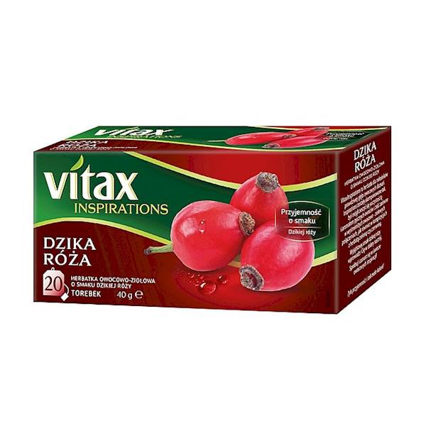 Tata Consumer Products herbata ekspresowa owocowo-ziołowa Vitax Inspirations Dzika Róża 20tb