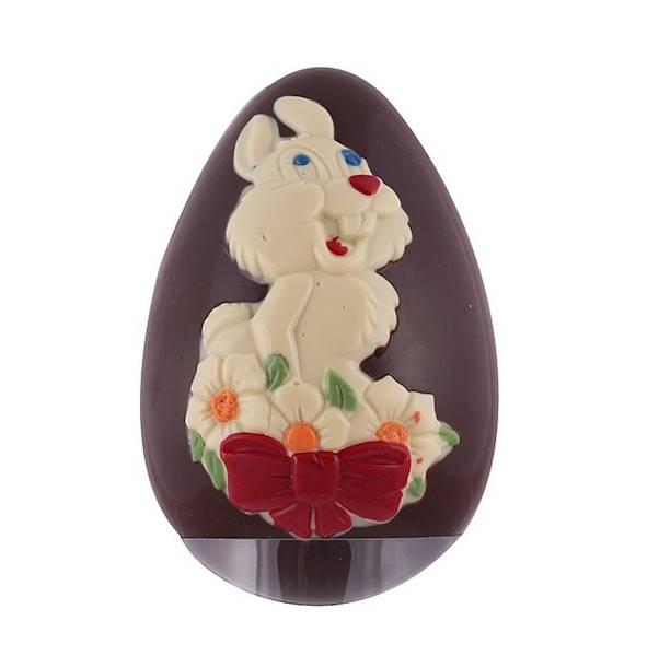 Renoma figurka czekoladowa Jajo Wielkanocne z Zającem 15cm 150g
