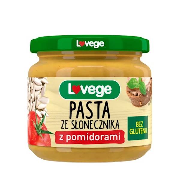 Sante przetwory warzywne I love vege Pasta ze słonecznika z pomidorami 175g