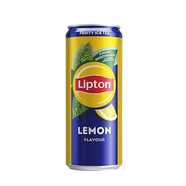 Lipton napój herbaciany w puszce z sokami owocowymi Ice Tea o smaku cytrynowym 20% sok 330ml