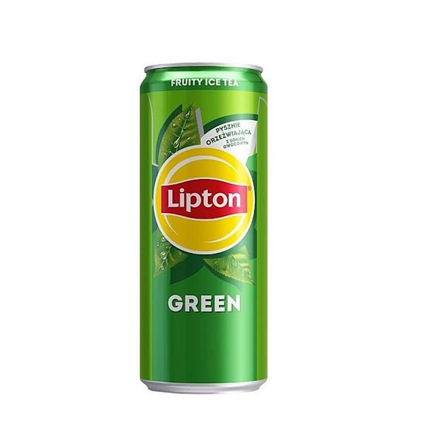 Lipton napój herbaciany w puszce z sokami owocowymi Ice Tea z ekstraktem zielonej herbaty 20% sok 330ml