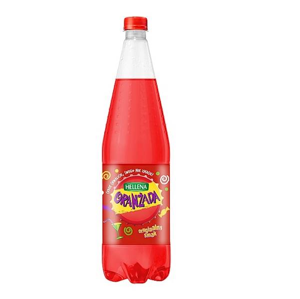 Hellena napój gazowany 20% soku Oranżada czerwona 1,25l