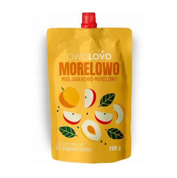 Real mus owocowy bez dodatku cukru Owolovo Morelowo Jabłkowo-Morelowy 200g