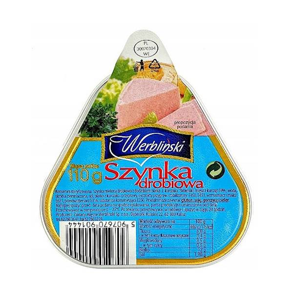 Konshurt konserwa Werbliński Szynka Drobiowa 110g