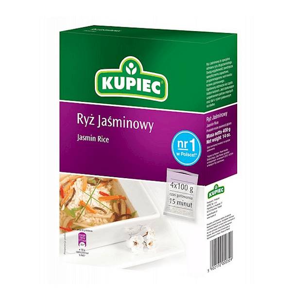 Kupiec Ryż Jaśminowy w saszetkach 400g