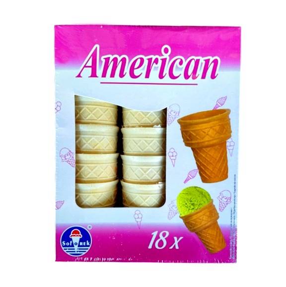 Soforek wafle do lodów American kubki 108g