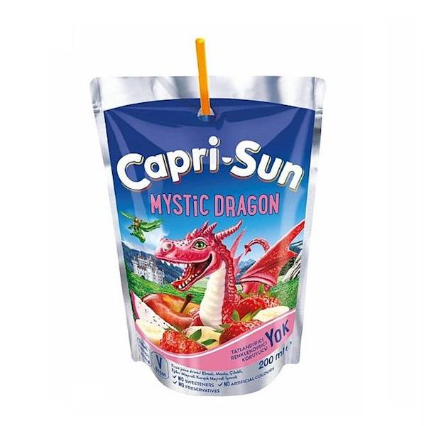 Capri Sun napój ze słomką na bazie soku Mystic Dragon 200ml