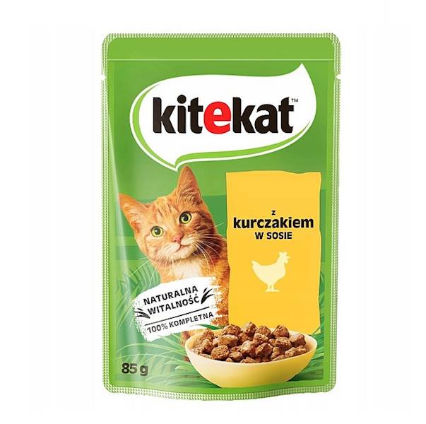 Mars Petcare karma mokra dla dorosłych kotów w saszetce Kitekat z Kurczakiem w Sosie 85g