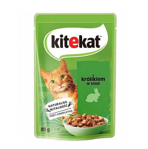 Mars Petcare karma mokra dla dorosłych kotów w saszetce Kitekat z Królikiem w Sosie 100g
