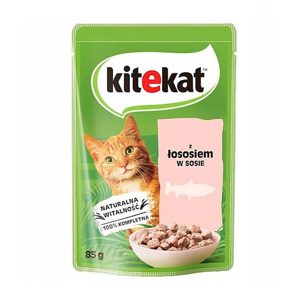 Mars Petcare karma mokra dla dorosłych kotów w saszetce Kitekat z Łososiem w Sosie 100g