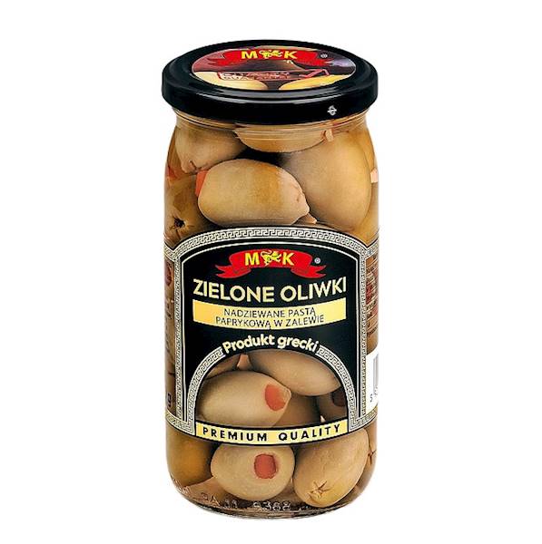 Konshurt oliwki MK Zielone Oliwki Nadziewane Pastą Paprykową 350g