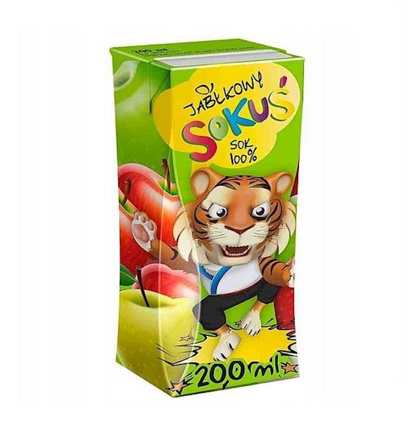 Sante sok owocowy bez dodatku cukru w kartoniku Sokuś 100% Jabłko 200ml