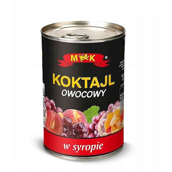 Konshurt owoce pasteryzowane w puszce MK Koktajl Owocowy w Syropie 410g