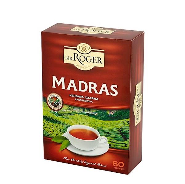 Roger herbata ekspresowa Sir Roger Madras 80tb