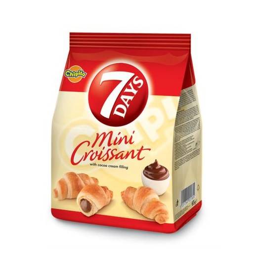 Mondelez rogaliki croissant 7days Mini Croissant z nadzieniem kakaowym 185g