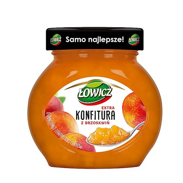 Maspex konfitura niskosłodzona Łowicz brzoskwinia 240g