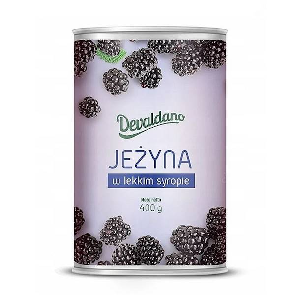 Danex owoce w lekkim syropie Devaldano Jeżyna 400g
