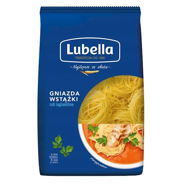 Maspex makaron pszenny Lubella Gniazda Wstążki / tagliatelle 400g
