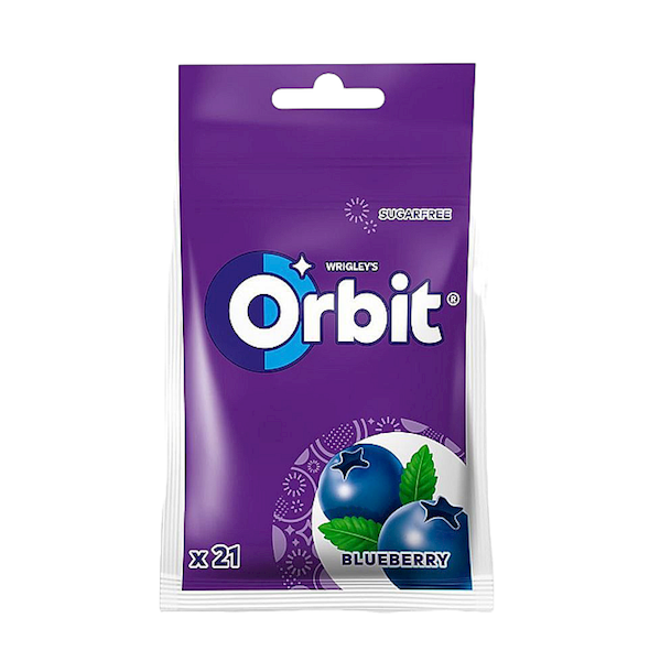 Mars Wrigley guma do żucia w torbie Orbit Blueberry 21 drażetek