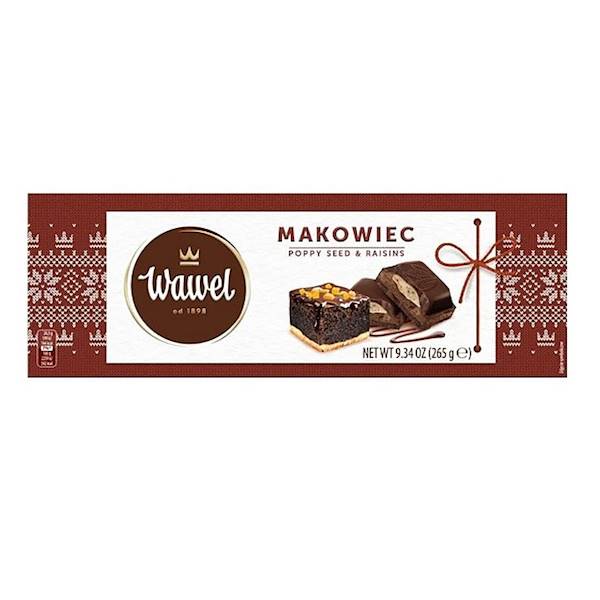 Wawel czekolada świąteczna nadziewana Makowiec z rodzynkami 275g