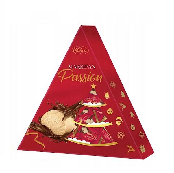 Vobro praliny Marzipan Passion Świąteczna Choinka 100g