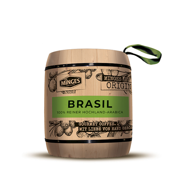 Minges kawa ziarnista Brasil baryłka 250g