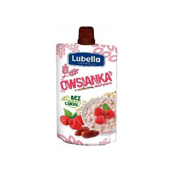 Maspex deser bez dodatku cukru Lubella Owsianka z Malinami i Daktylami 100g