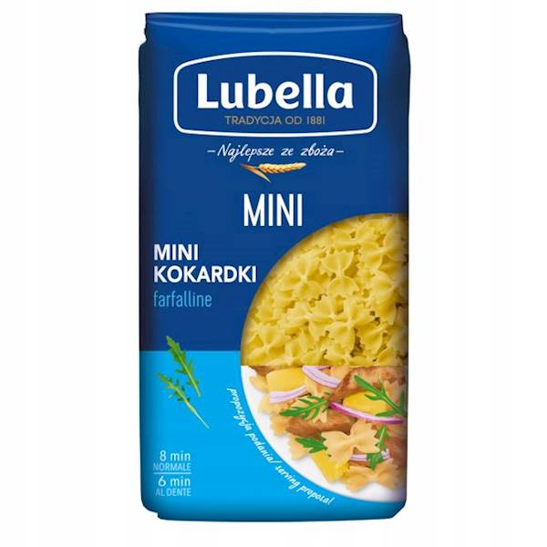 Maspex makaron pszenny Lubella Mini Kokardki / farfalline 400g