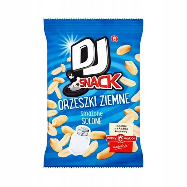 Dobry Wybór Orzeszki Ziemne Smażone Solone DJ Snack 100g