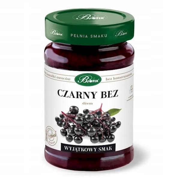 Bifix dżem niskosłodzony czarny bez 290g