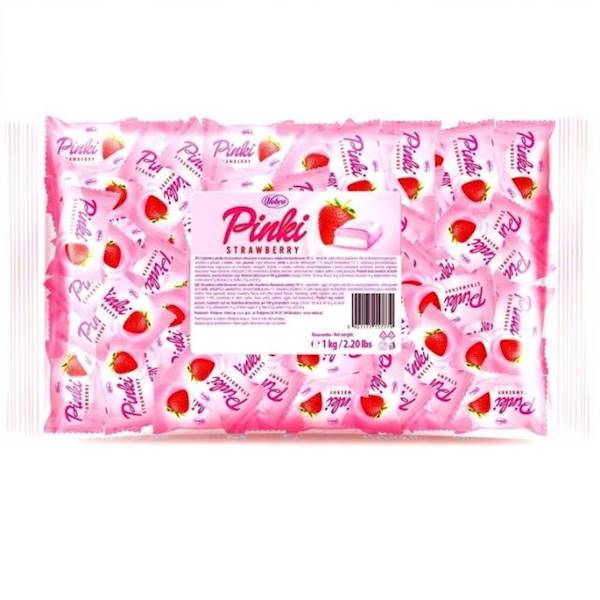 Vobro cukierki Pinki Strawberry 1kg