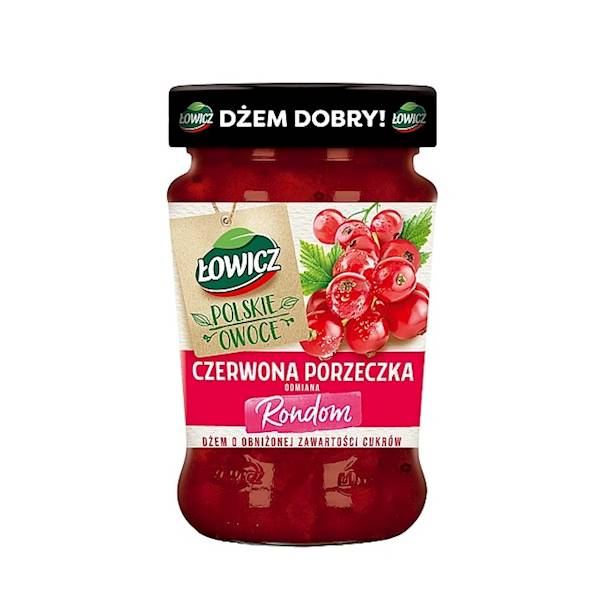 Dżem Ł czerw.porzeczka 280g*8szt