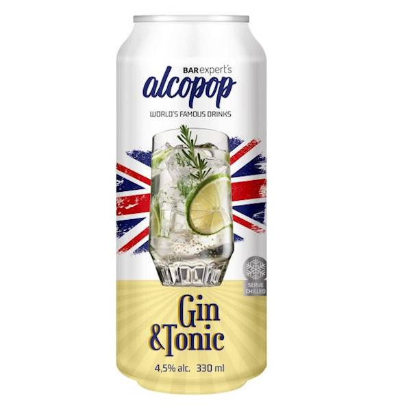 Krynica Vitamin napój gazowany alkoholowy Alcopop Gin&Tonic 330ml