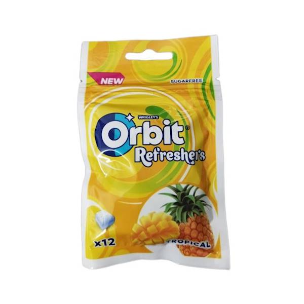 Mars Wrigley guma do żucia w torbie Orbit Refreshers Tropical 12 drażetek