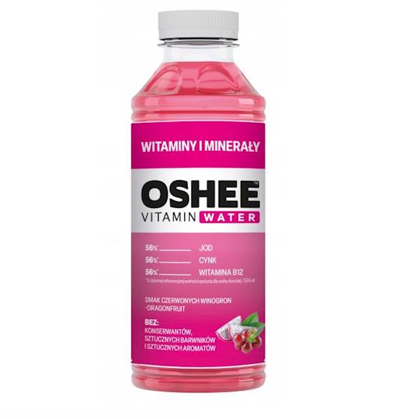 Oshee napój niegazowany z dodatkiem witamin, cynku i jodu Oshee Vitamin & Minerals Water 555ml