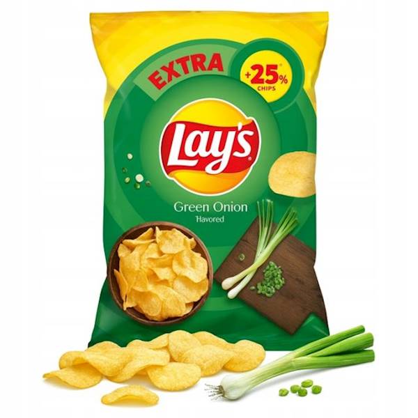 Frito Lay chipsy ziemniaczane Lay's Zielona Cebulka 163g