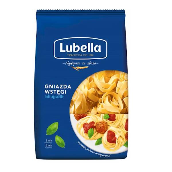 Maspex makaron pszenny Lubella Gniazda Wstęgi / tagliatelle 400g