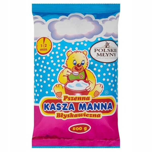 Polskie Młyny Kasza Manna Pszenna Błyskawiczna 500g
