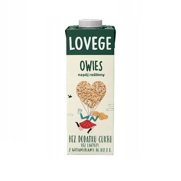 Sante napój roślinny bez laktozy i dodatku cukru Lovege Owies 1l
