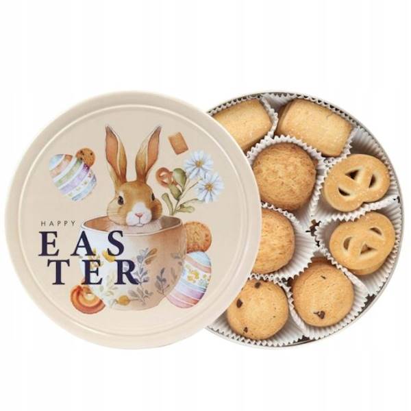 Danesita Ciastka maślane Happy Easter w puszce 340g