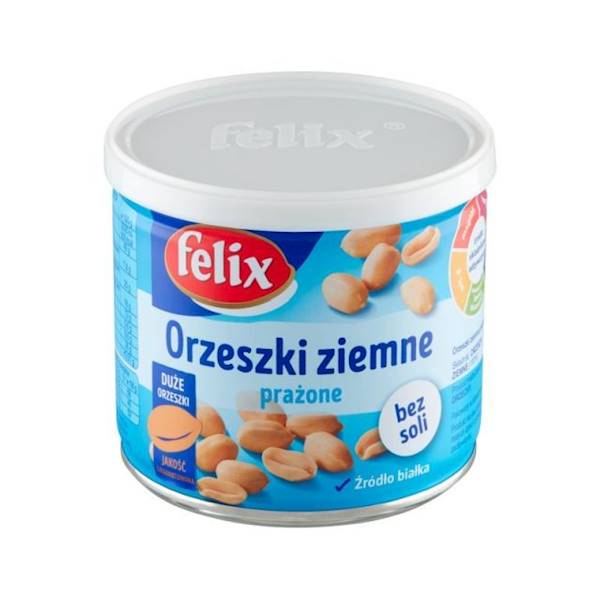 Felix Orzeszki Ziemne Prażone bez soli w puszce 140g