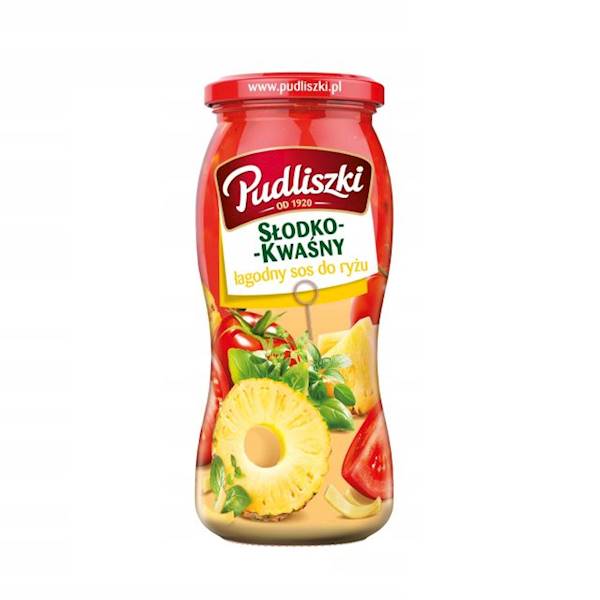 Pudliszki Sos słodko-kwaśny łagodny 500g